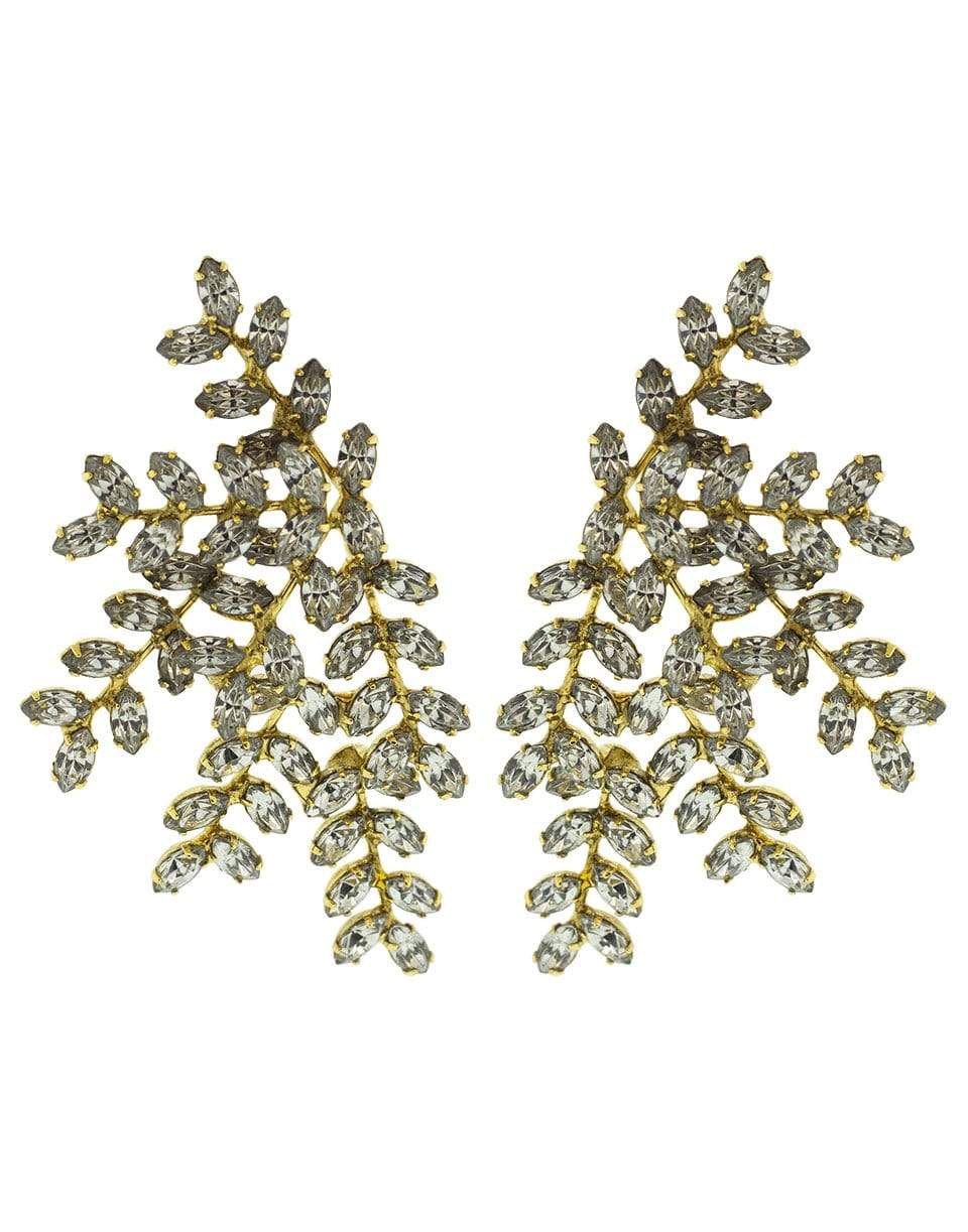 JENNIFER BEHR-Vinessa Crystal Earrings-ANTIQUE GOLD