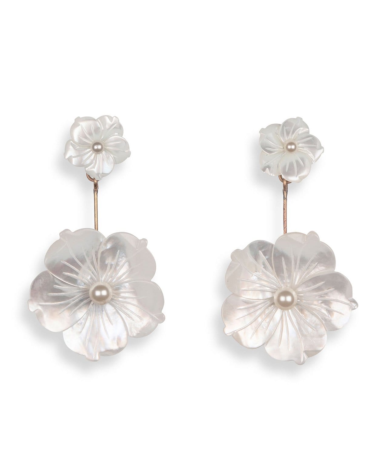 JENNIFER BEHR-Zinnia Earrings-MOP