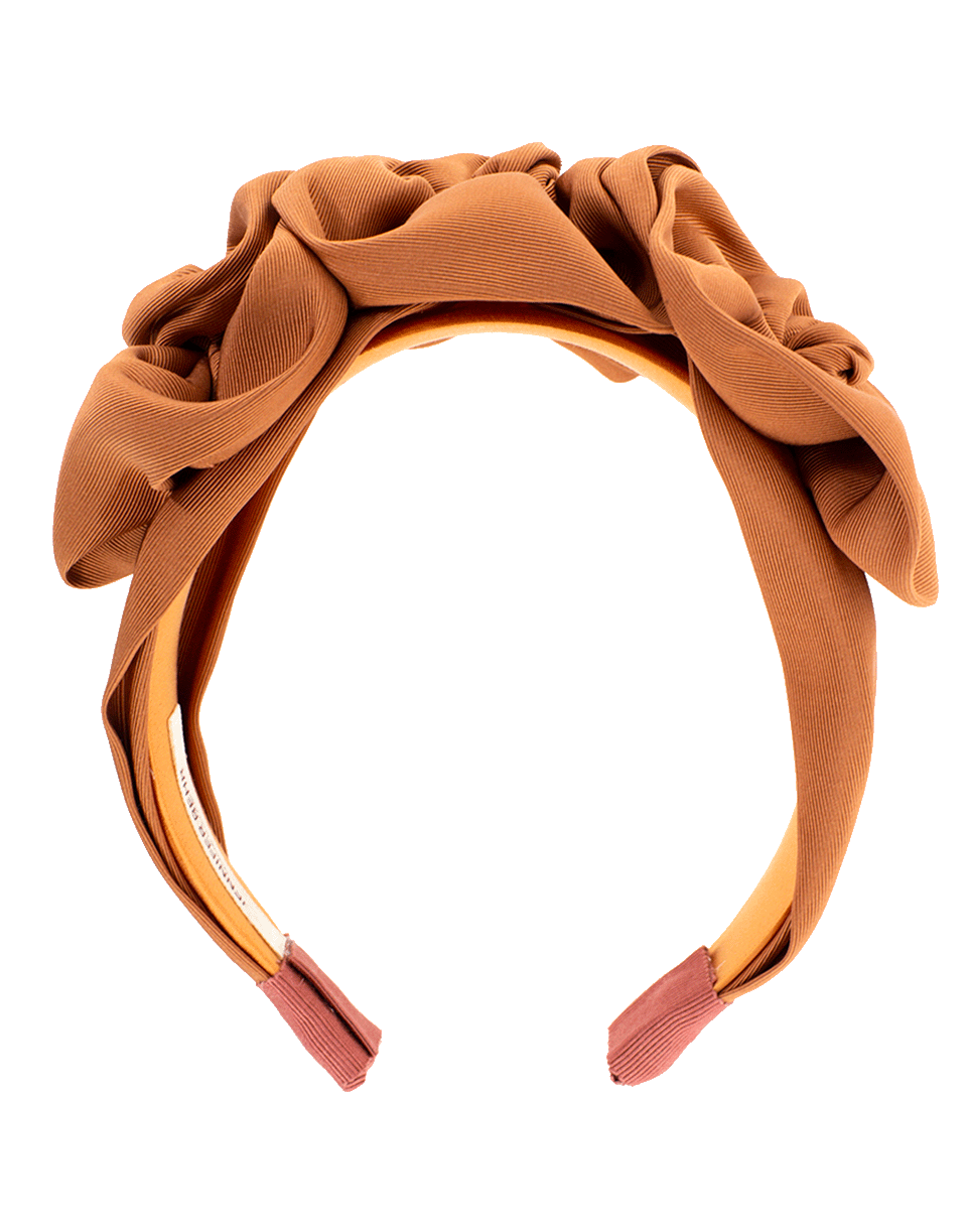 JENNIFER BEHR-Terra Triple Rosette Faille Headband-TERRA