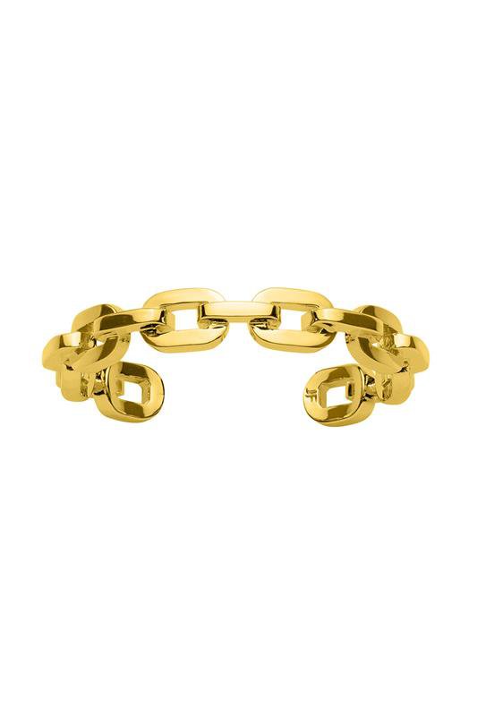 JENNIFER FISHER-Small Chain Link Cuff Bracelet-YELLOW GOLD