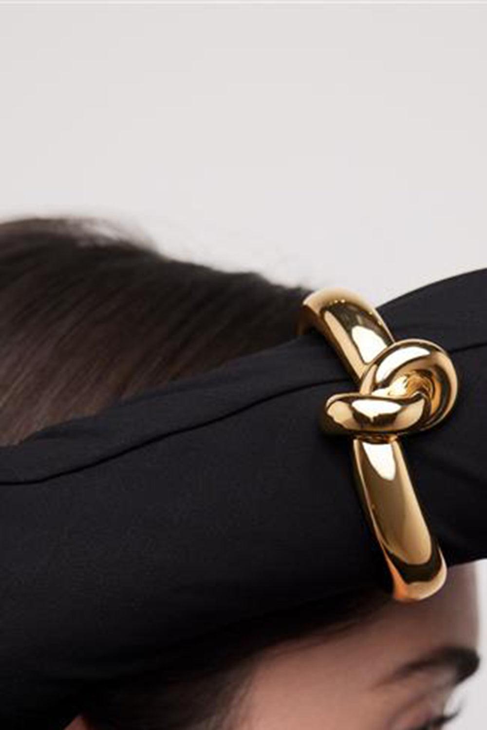 Thin Knot Cuff Bracelet-YELLOW GOLD-JEWELRYBOUTIQUEBRACELET O-JENNIFER FISHER