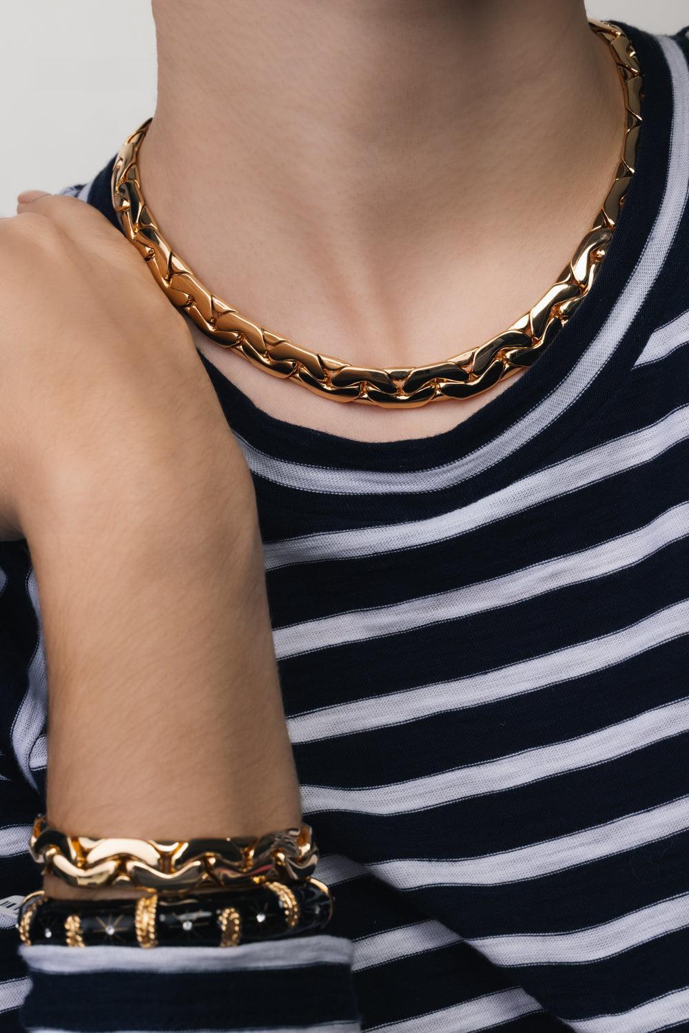 Tribeca Chain Bracelet - Yellow Gold-YELLOW GOLD-JEWELRYBOUTIQUEBRACELET O-JENNIFER FISHER