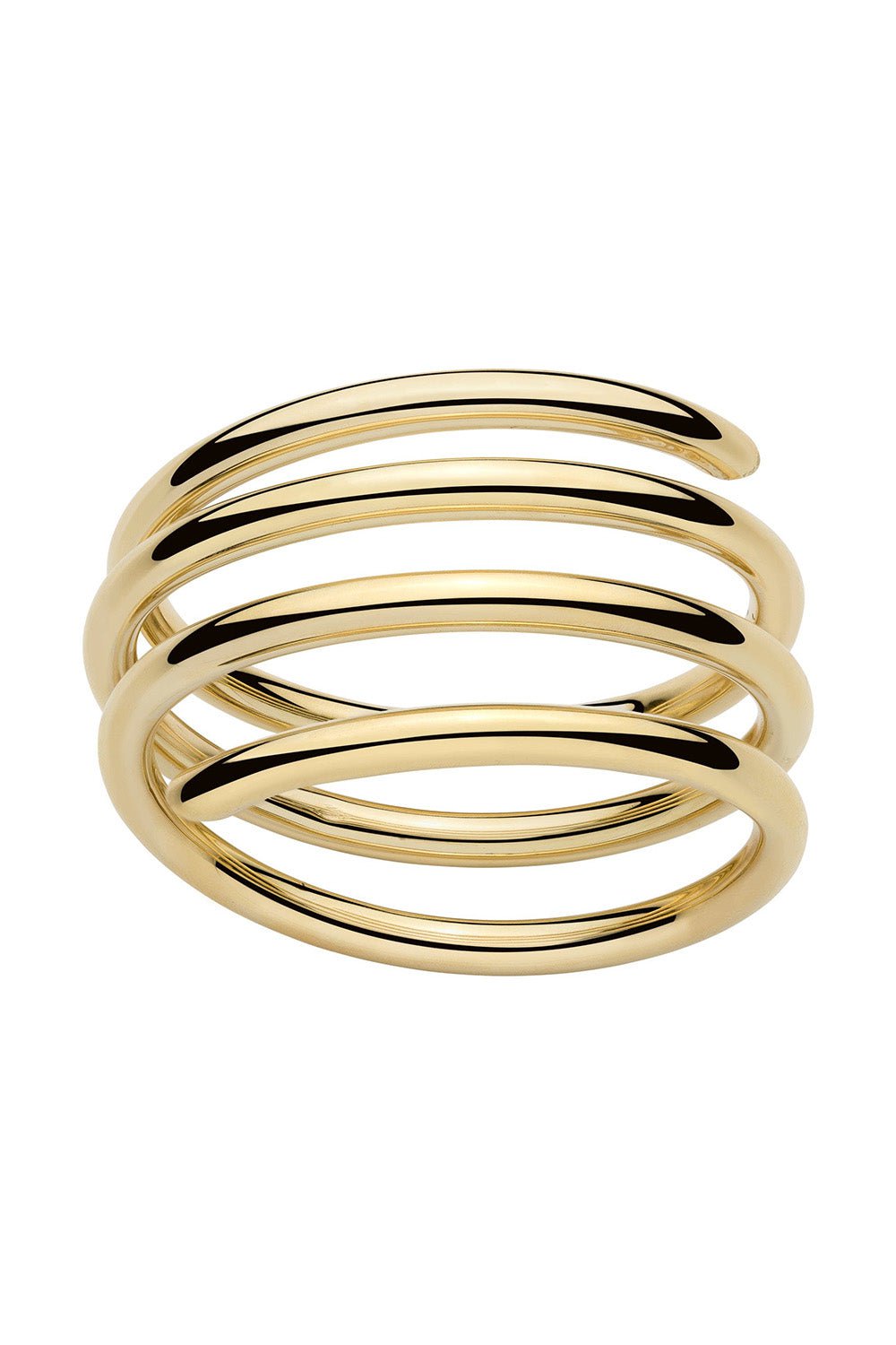 JENNIFER FISHER-Triple Coil Bangle-YELLOW GOLD