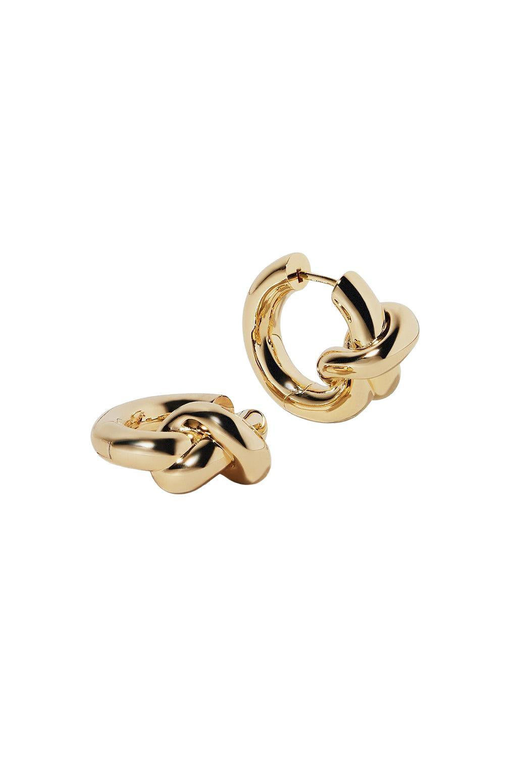 Knot Huggie Earrings