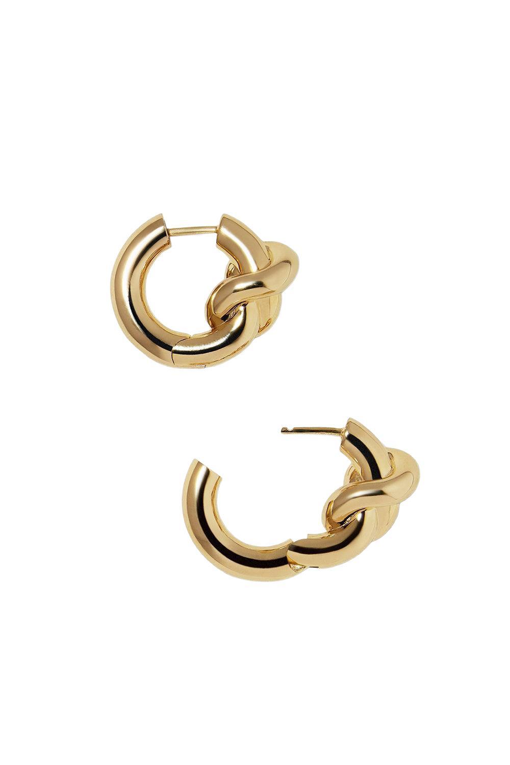 Knot Huggie Earrings-YELLOW GOLD-JEWELRYBOUTIQUEEARRING-JENNIFER FISHER
