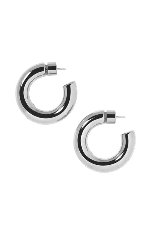 Jamma Huggie Earrings - 1.2in-SILVER-JEWELRYBOUTIQUEEARRING-JENNIFER FISHER