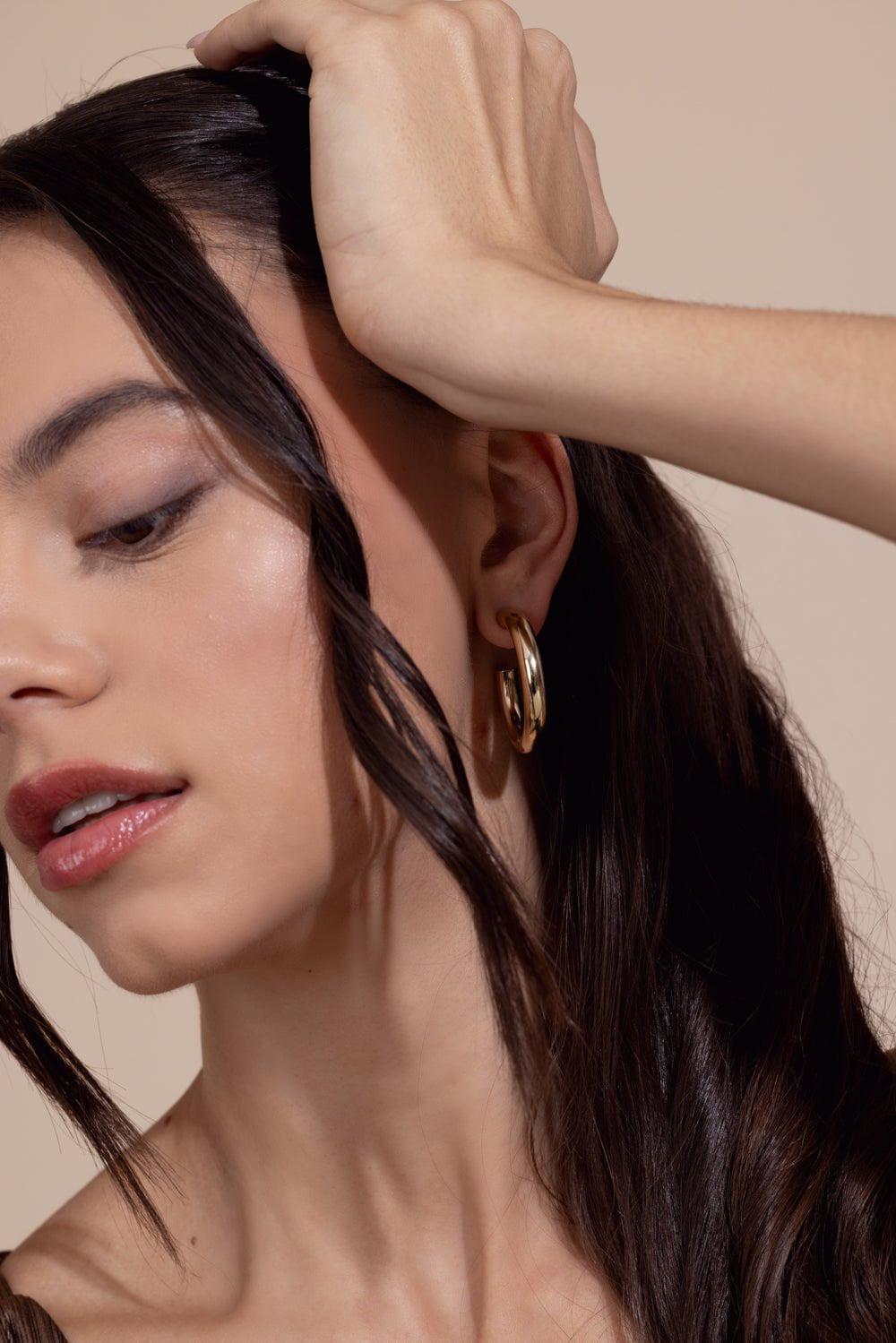JENNIFER FISHER-Natasha Baby Hoop Earrings - 1.5-