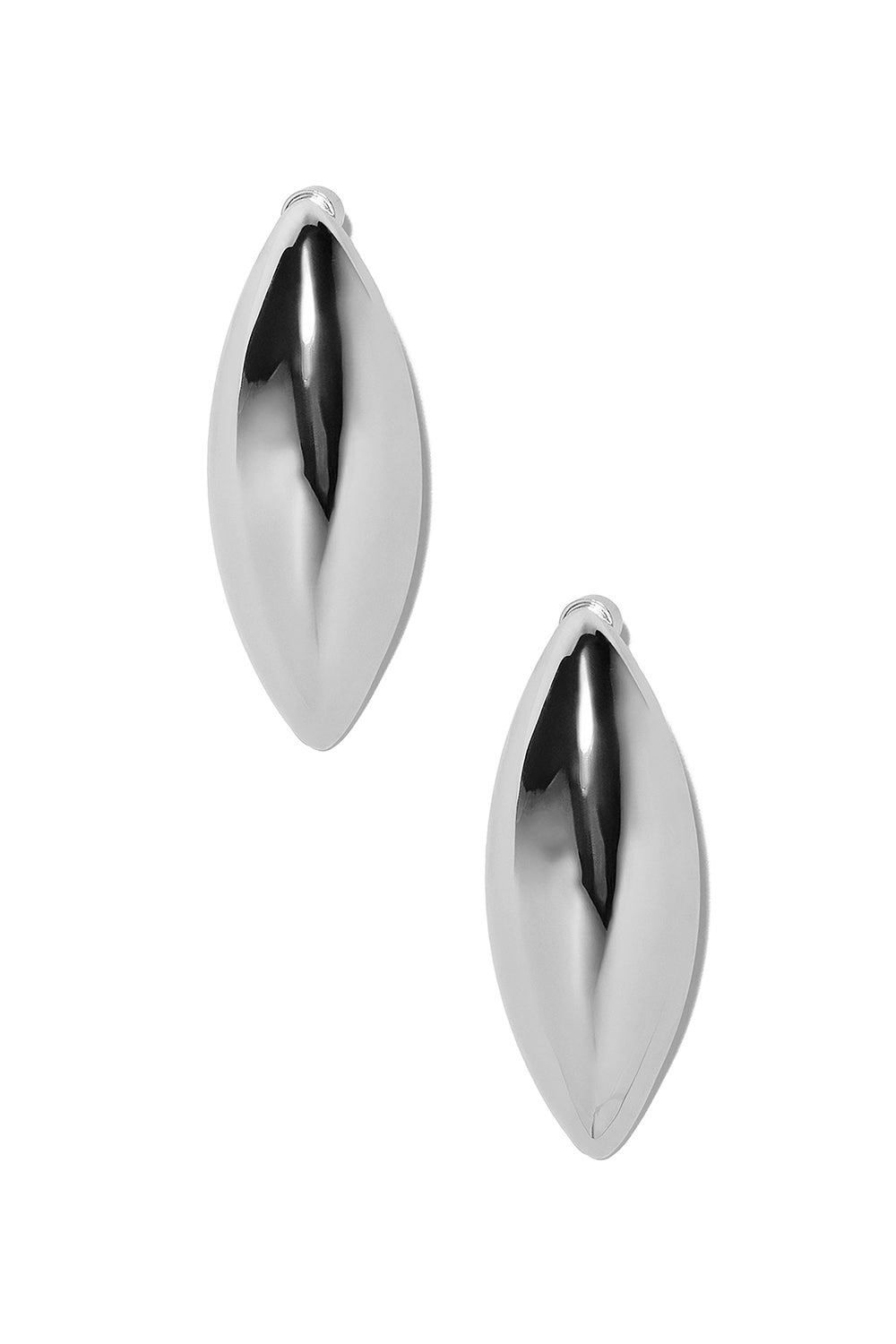 Puffy Dagger Earrings - Silver