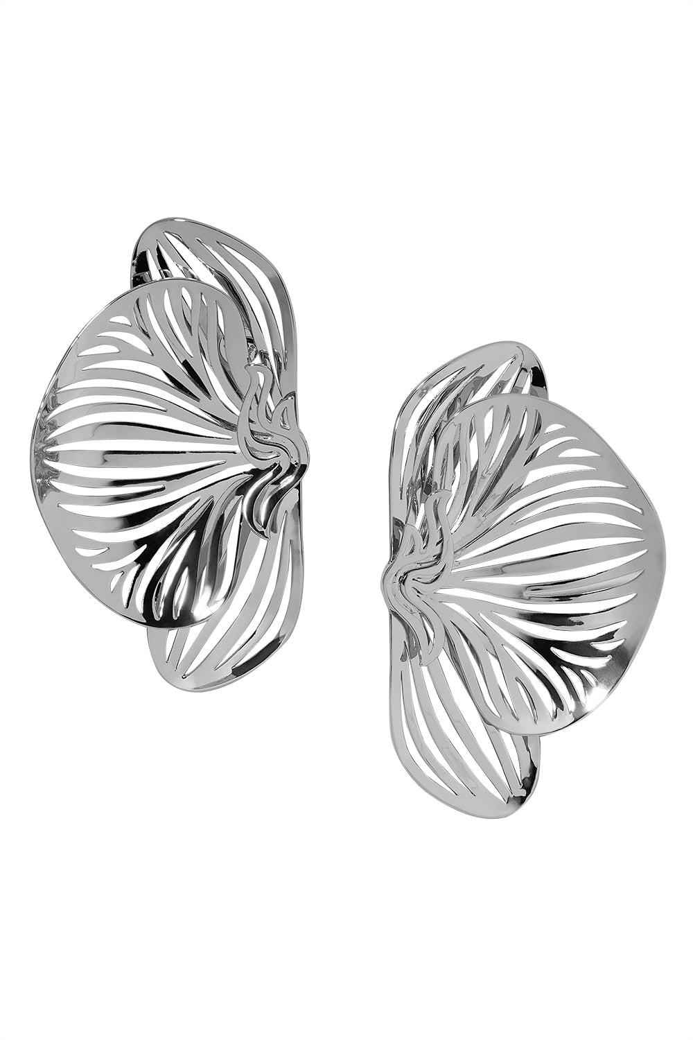 Large Orchid Earrings - White Gold-WHITE-JEWELRYBOUTIQUEEARRING-JENNIFER FISHER