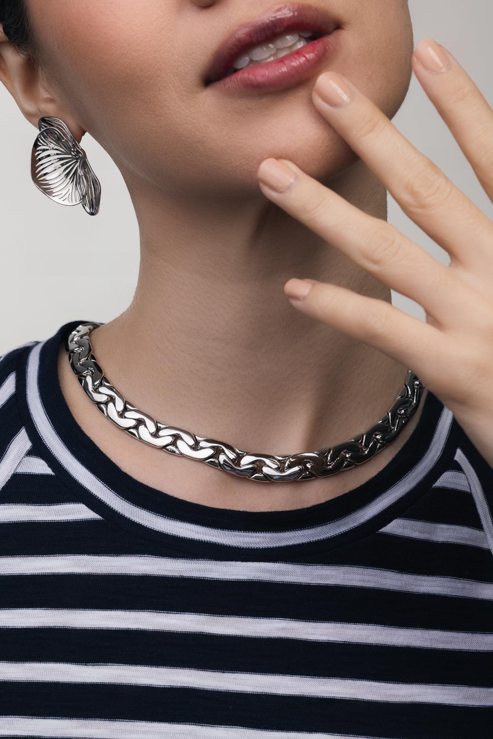 Tribeca Chain Necklace - White-WHITE-JEWELRYBOUTIQUEEARRING-JENNIFER FISHER