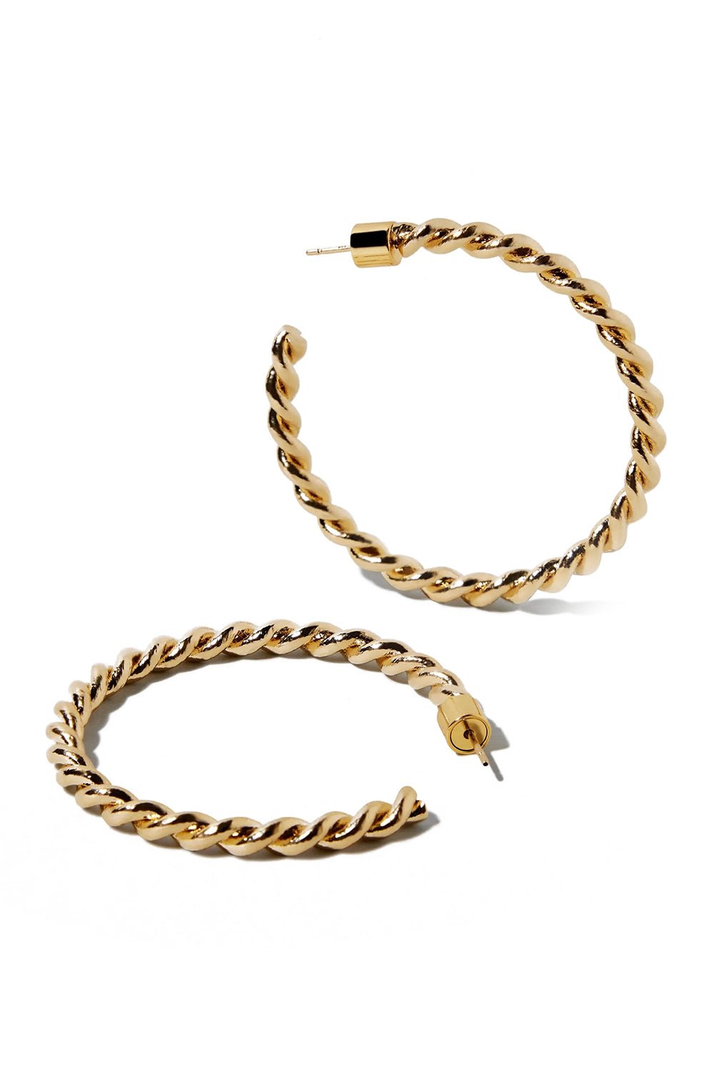 JENNIFER FISHER-Ayesha Baby Hoop Earrings - 1.5in-YELLOW GOLD