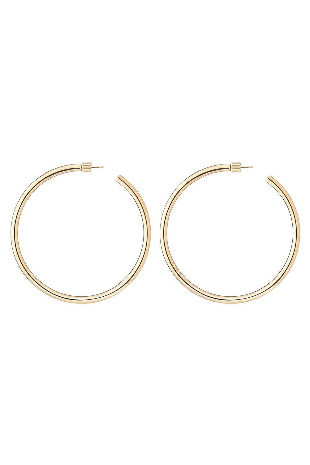 JENNIFER FISHER-Lilly Hoop Earrings - 2.8in-YELLOW GOLD