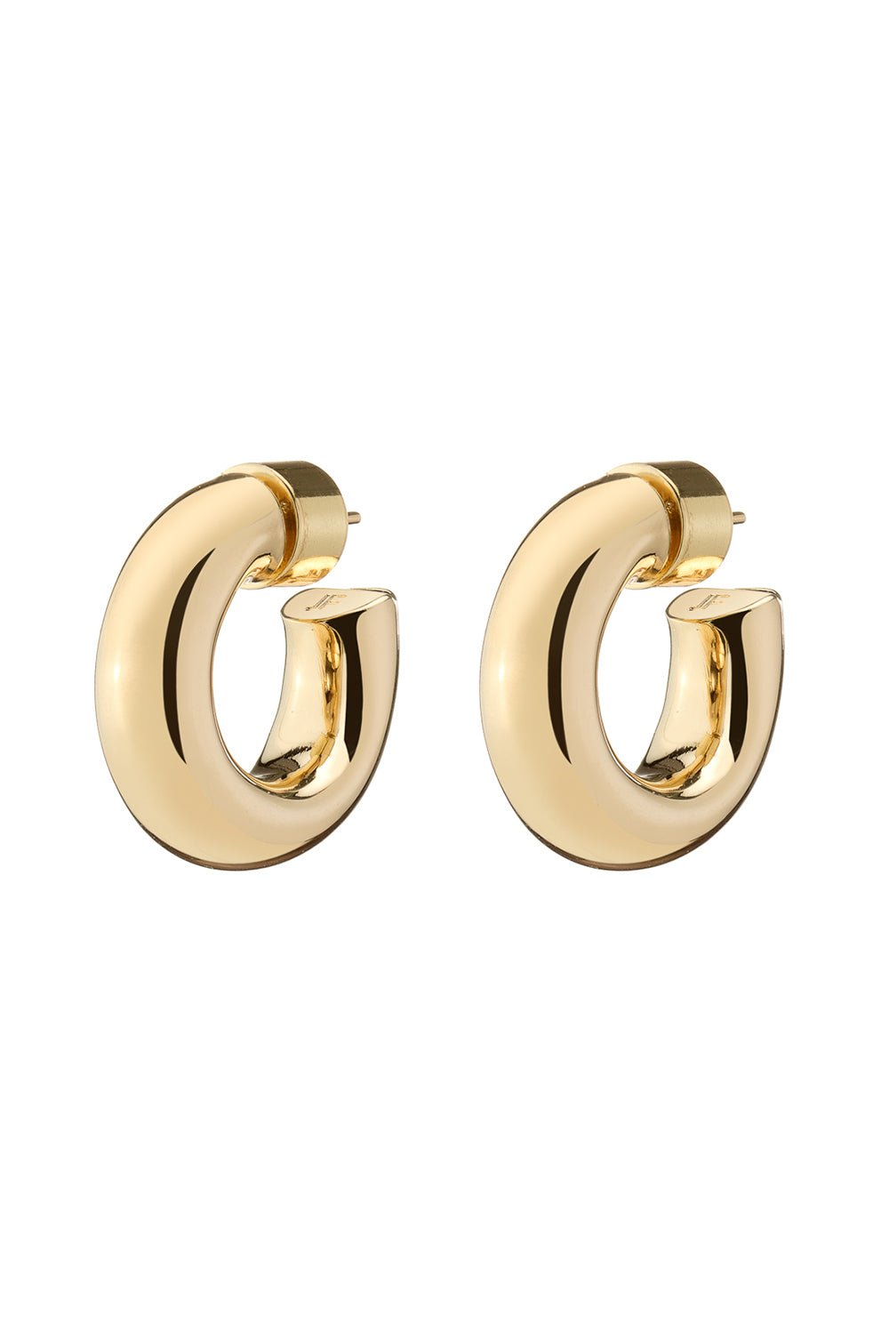 JENNIFER FISHER-Micro Samira Huggie Earrings - 21mm-YELLOW GOLD