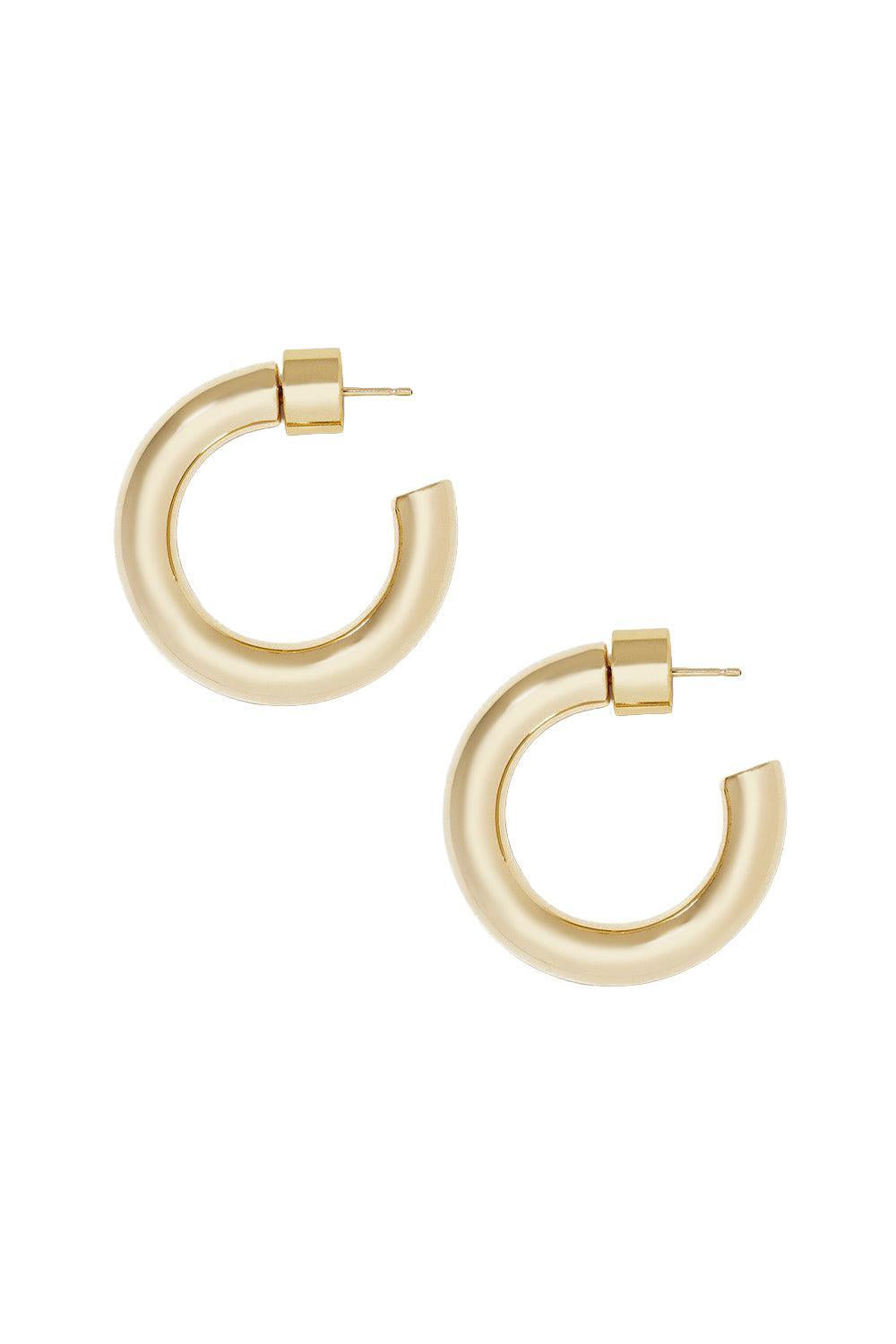 Mini Natasha Hoop Earrings - Yellow Gold - 1in-YELLOW GOLD-JEWELRYBOUTIQUEEARRING-JENNIFER FISHER