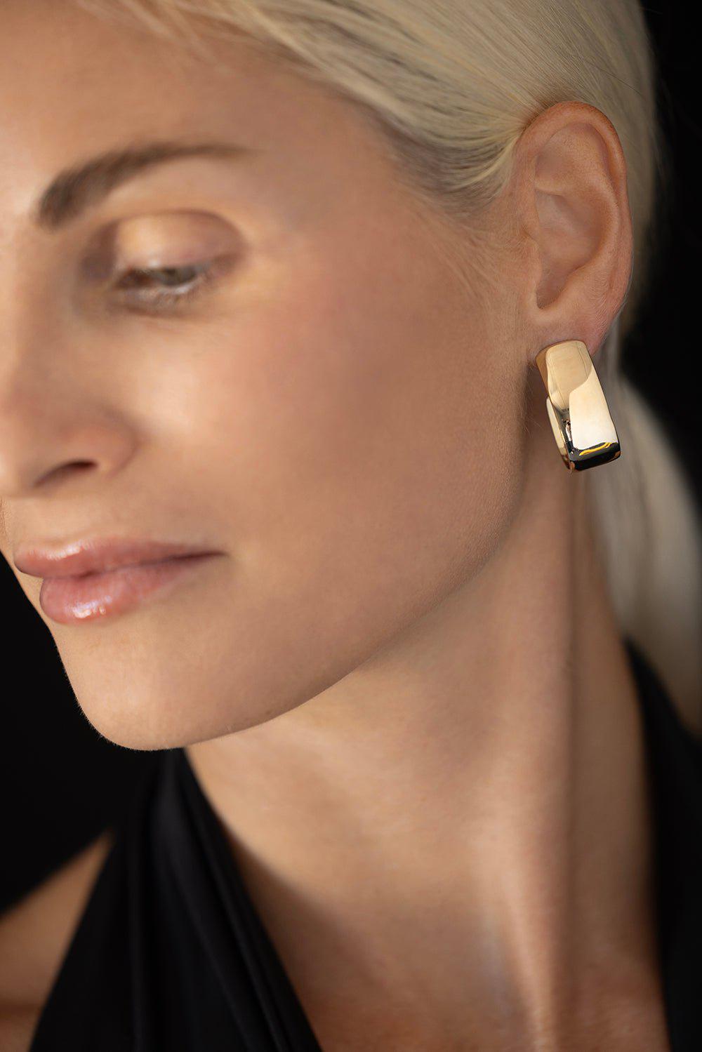 JENNIFER FISHER-Small Bolden Hoop Earrings-YELLOW GOLD