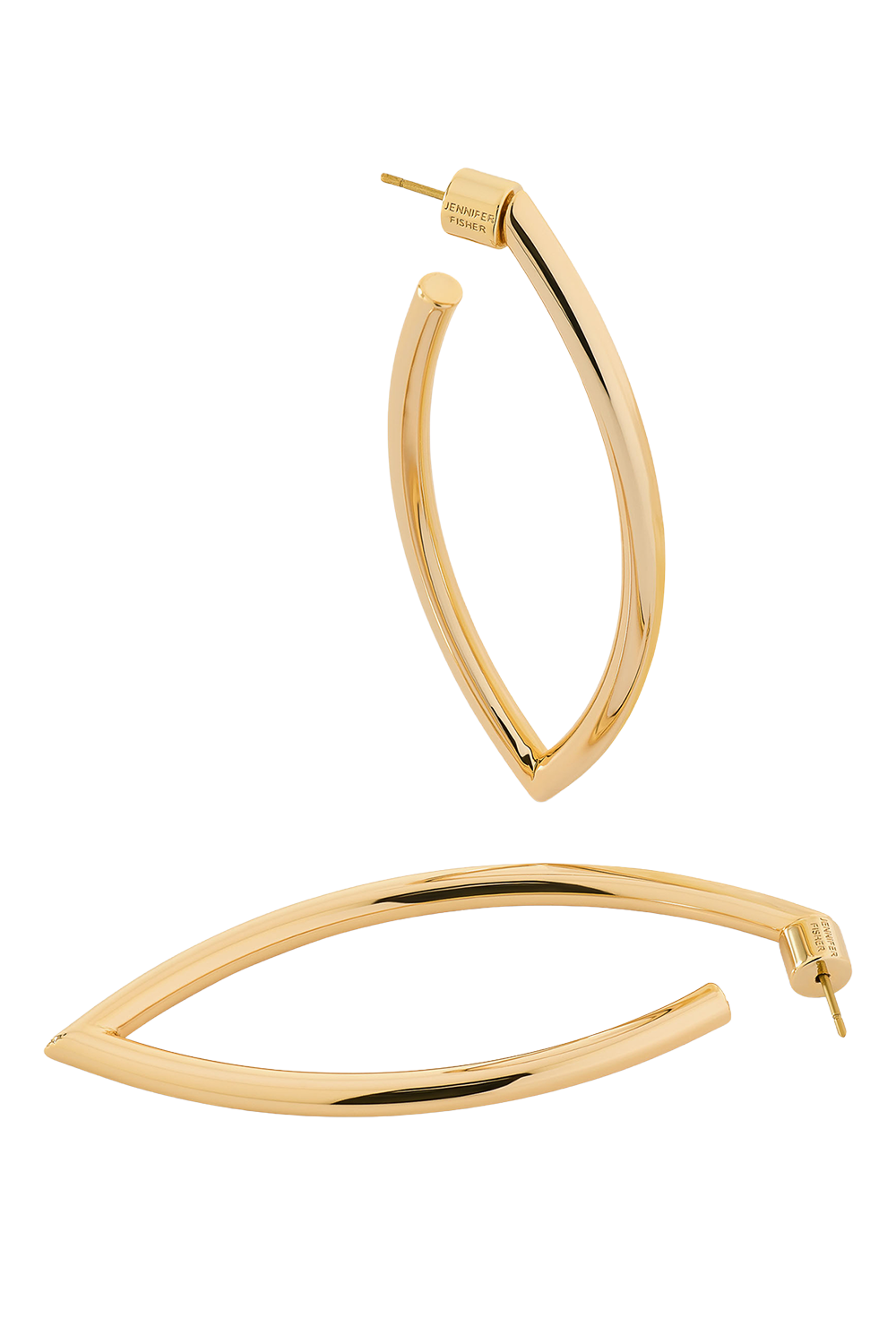 Medium Feather Hoop Earrings - Yellow-YELLOW-JEWELRYBOUTIQUEEARRING-JENNIFER FISHER