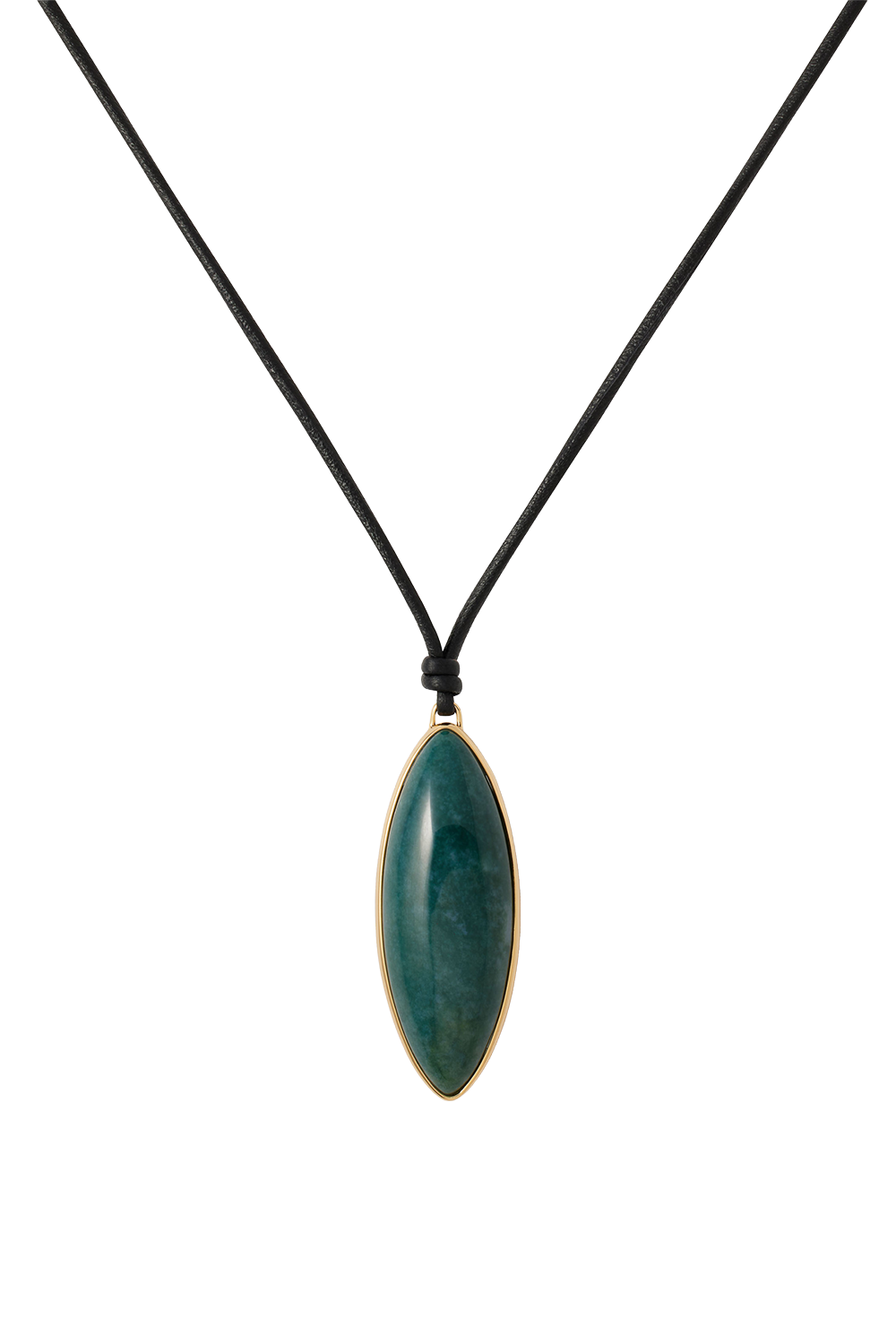 Green Agate Dagger Pendant Necklace-GREEN-JEWELRYBOUTIQUENECKLACE O-JENNIFER FISHER