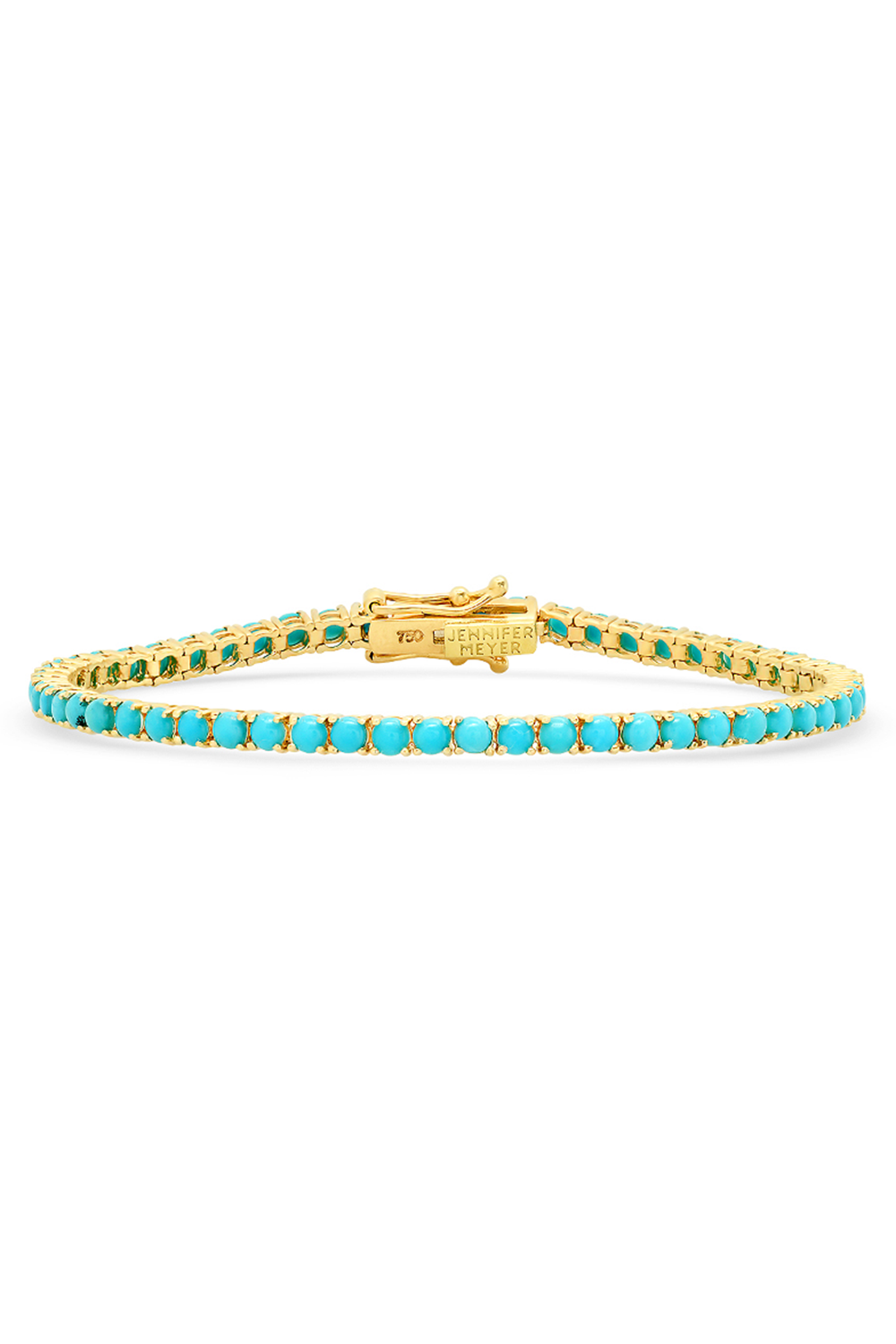 Turquoise Large 4 Prong Tennis Bracelet-YELLOW GOLD-JEWELRYFINE JEWELBRACELET O-JENNIFER MEYER
