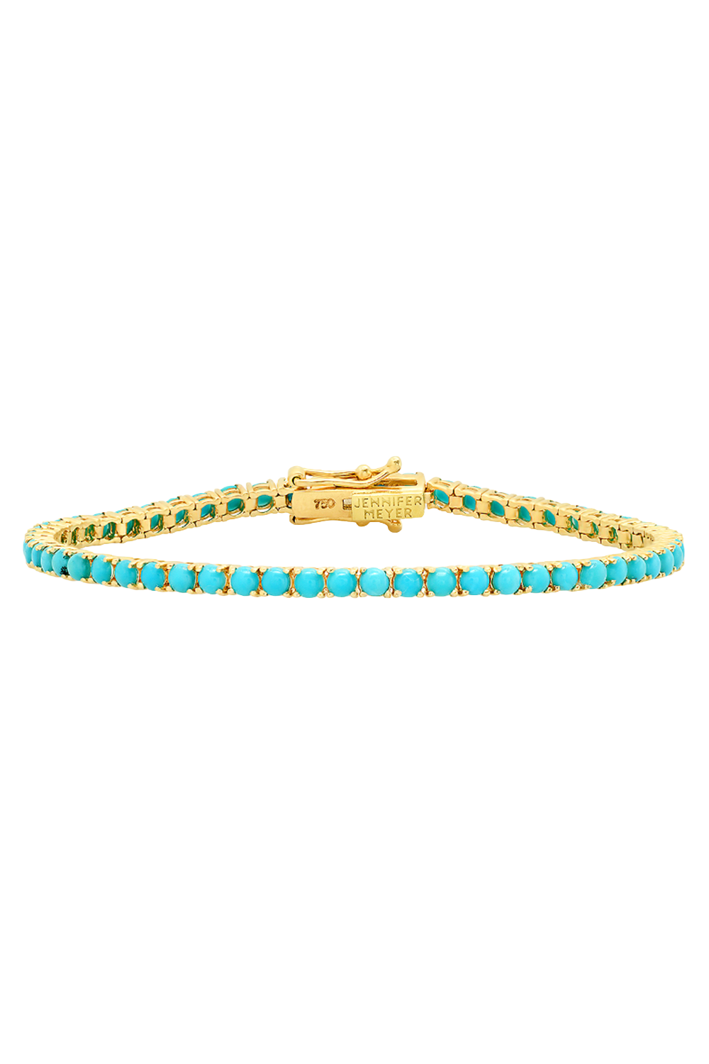 Turquoise Large 4 Prong Tennis Bracelet-YELLOW GOLD-JEWELRYFINE JEWELBRACELET O-JENNIFER MEYER