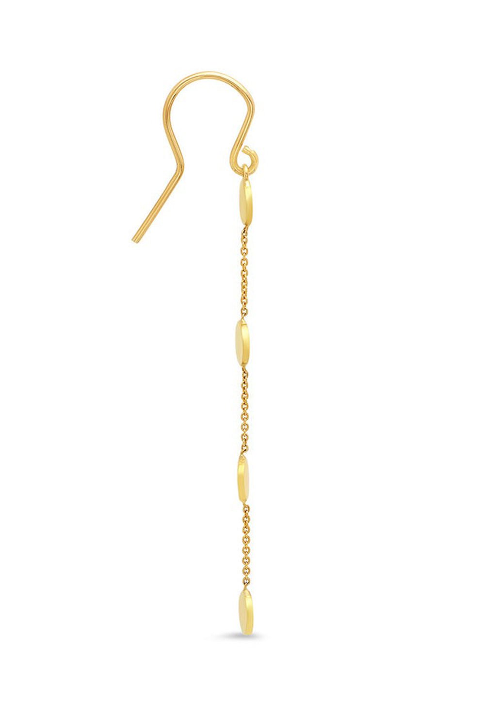 JENNIFER MEYER-Bar By-The-Inch Earrings-YELLOW GOLD