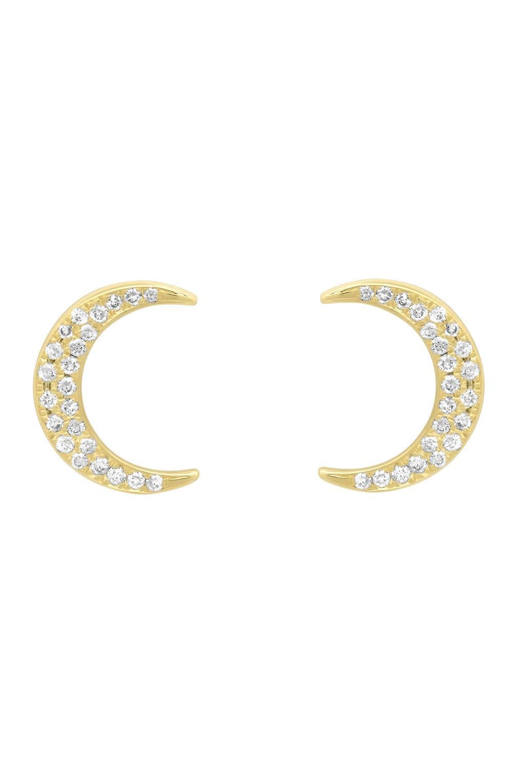 Diamond Pave Mini Carson Stud Earrings-YELLOW GOLD-JEWELRYFINE JEWELEARRING-JENNIFER MEYER