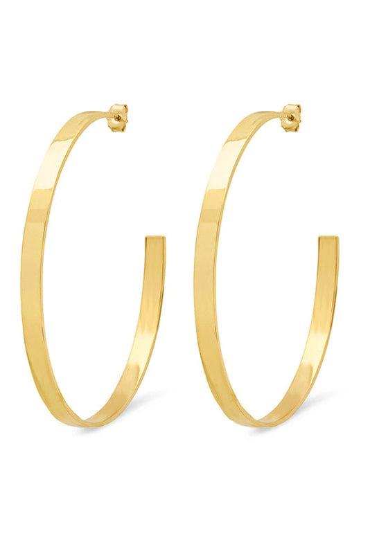 JENNIFER MEYER-Large Ellen Hoops-YELLOW GOLD