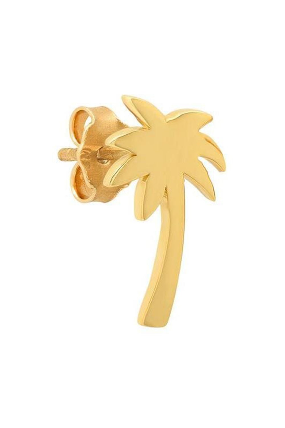 JENNIFER MEYER-Mini Palm Tree Studs-YELLOW GOLD
