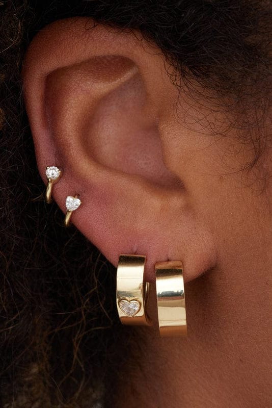 JENNIFER MEYER-Wide Ellen Hoops-YELLOW GOLD