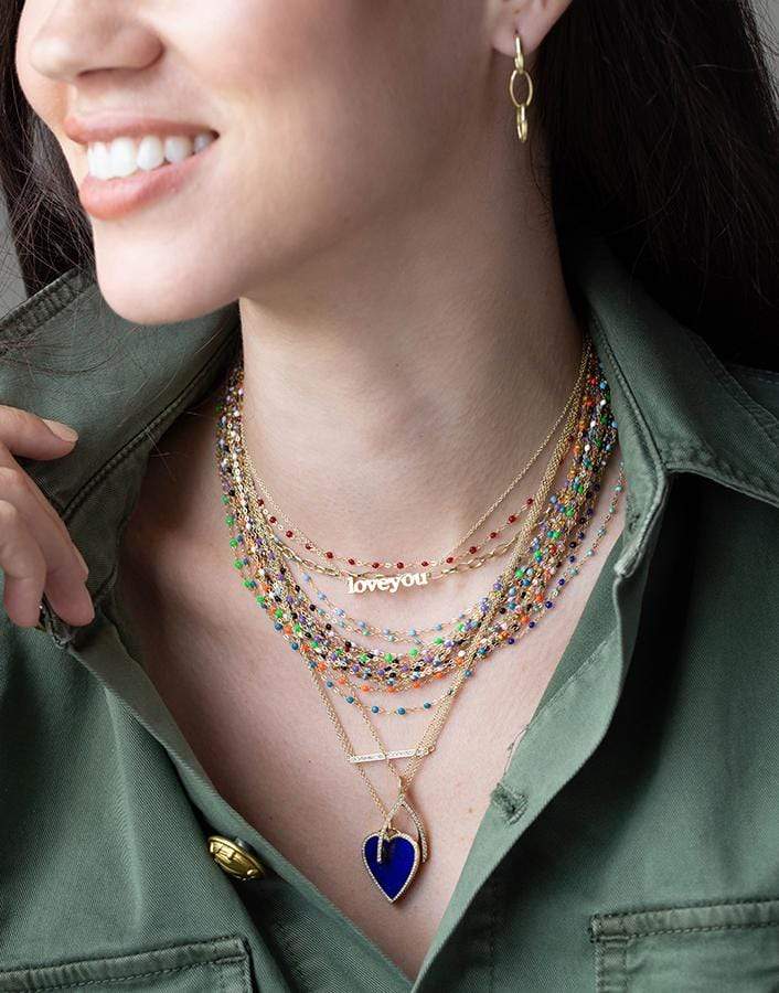 JENNIFER MEYER-Diamond Stick Necklace-YELLOW GOLD