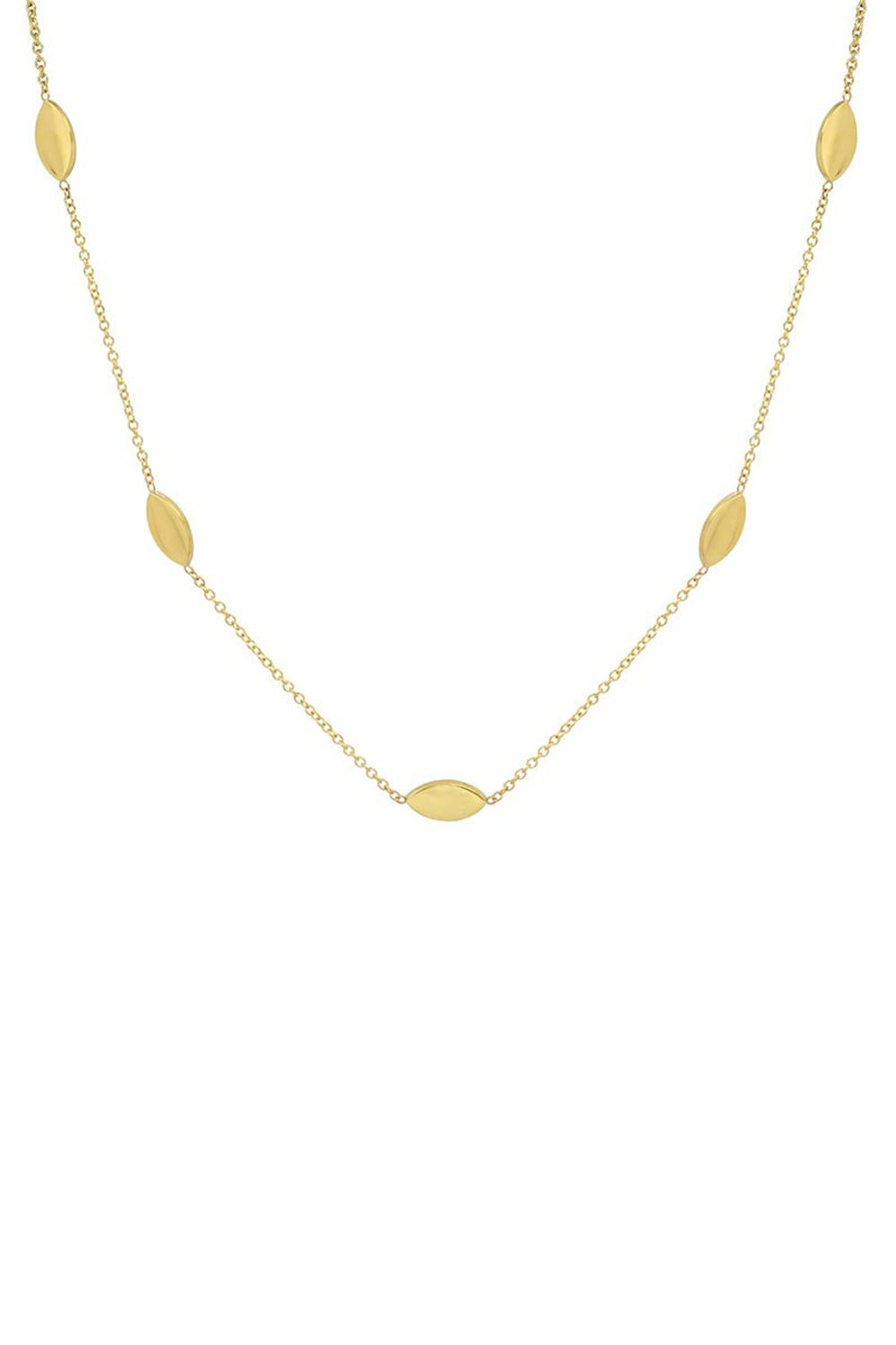 JENNIFER MEYER-Marquise By-The-Inch Necklace-YELLOW GOLD