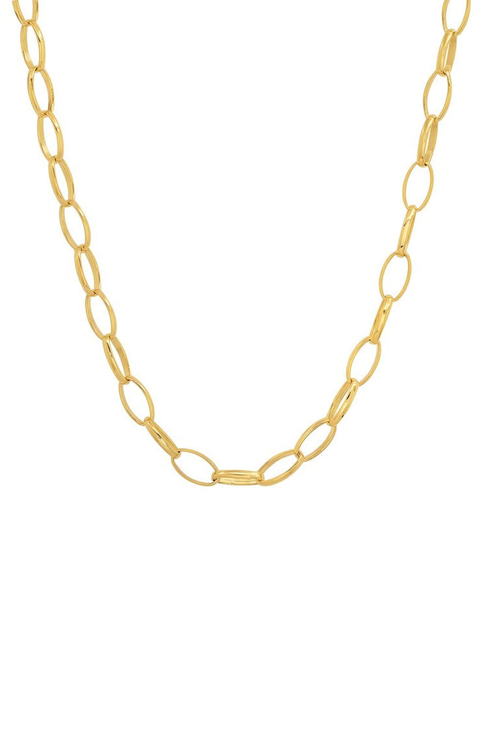 JENNIFER MEYER-Medium Edith Link Necklace-YELLOW GOLD