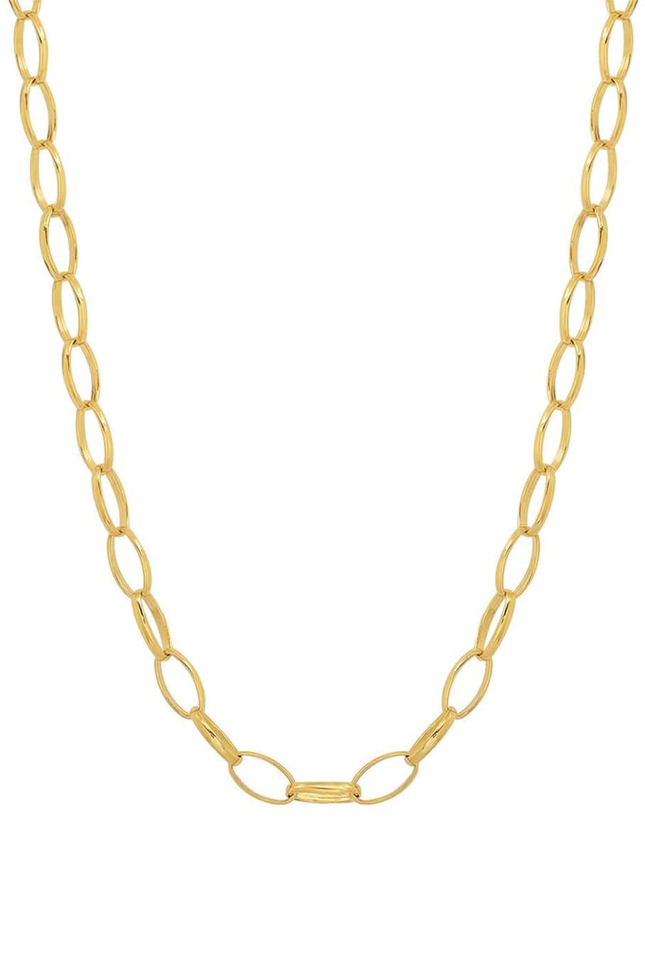 JENNIFER MEYER-Small Edith Link Necklace-YELLOW GOLD