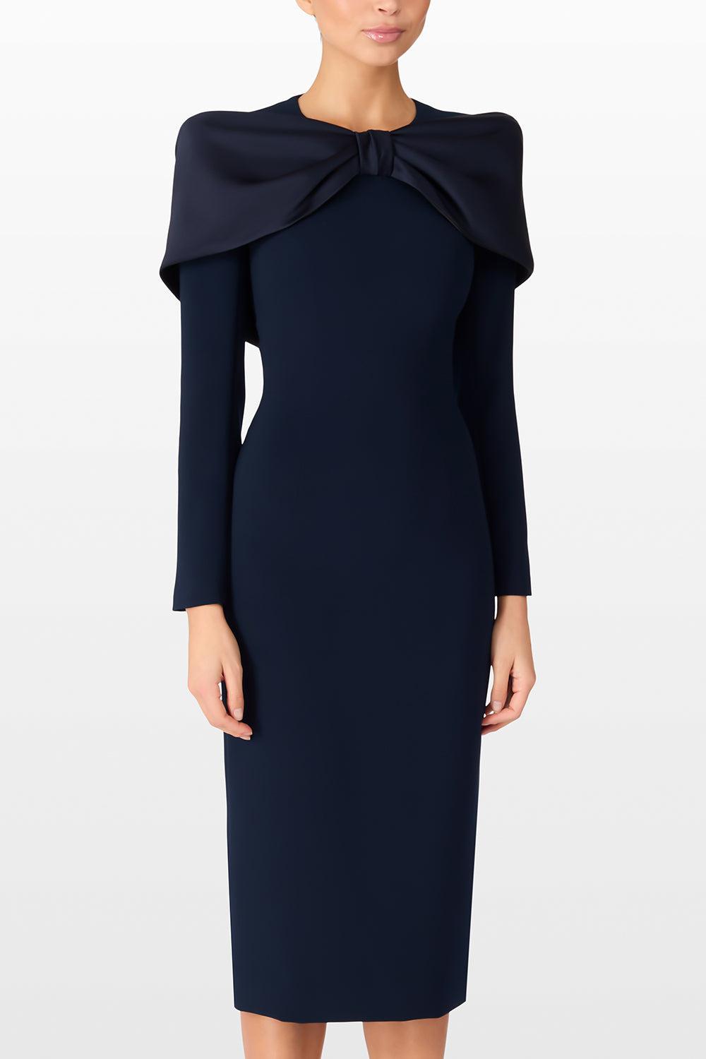  Penny Love Cocktail Midi Dress-INK-6-CLOTHINGDRESSCOCKTAIL-JENNY PACKHAM 