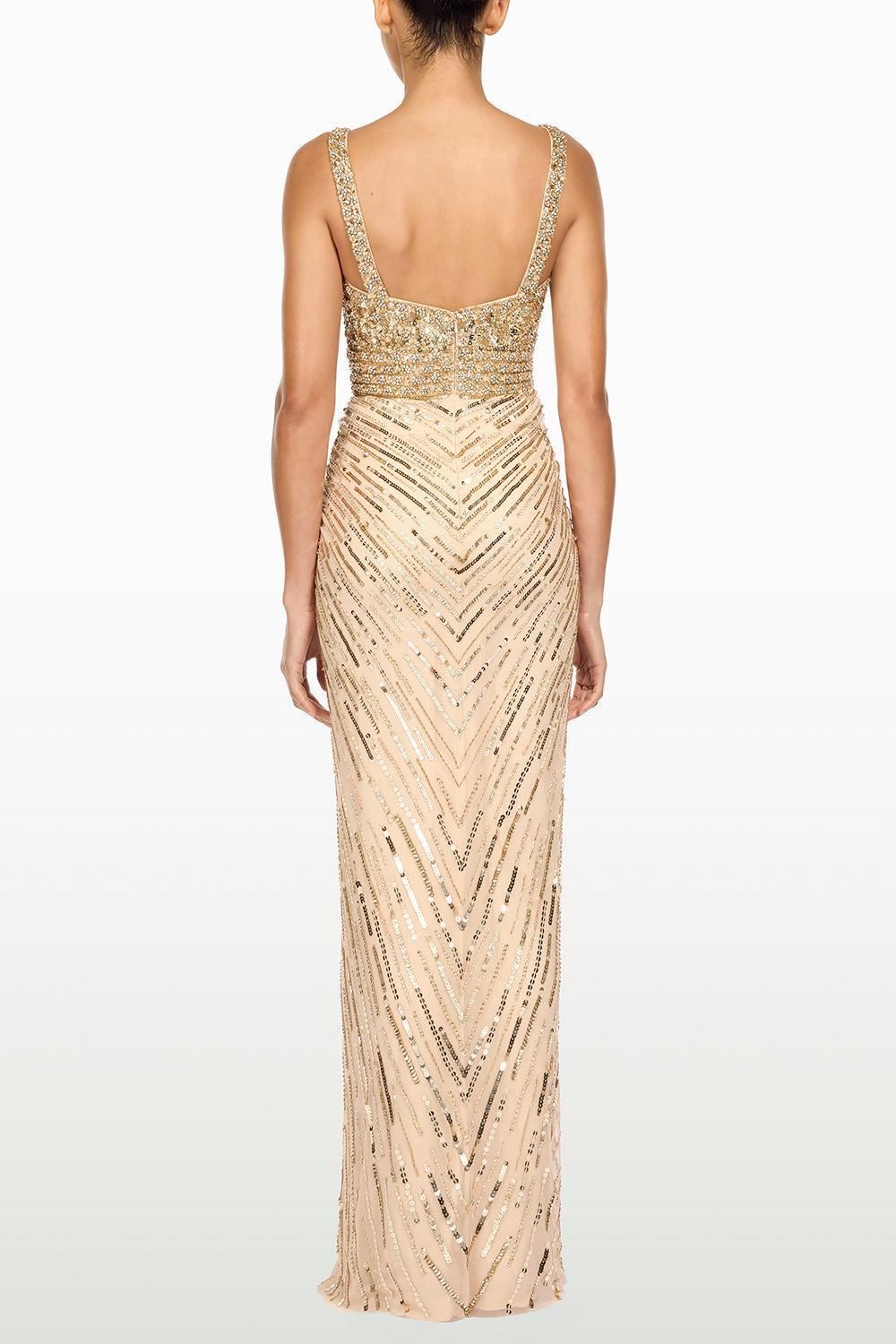 Elixir Embellished Maxi Dress-MORGANTE-6-CLOTHINGDRESSGOWN-JENNY PACKHAM