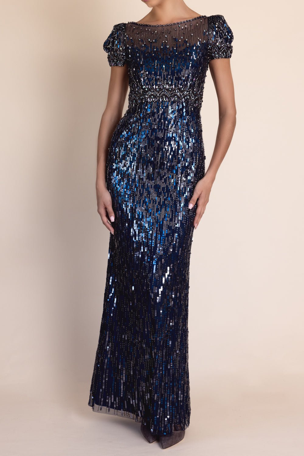 JENNY PACKHAM-Sungem Gown - Oxford Blue-