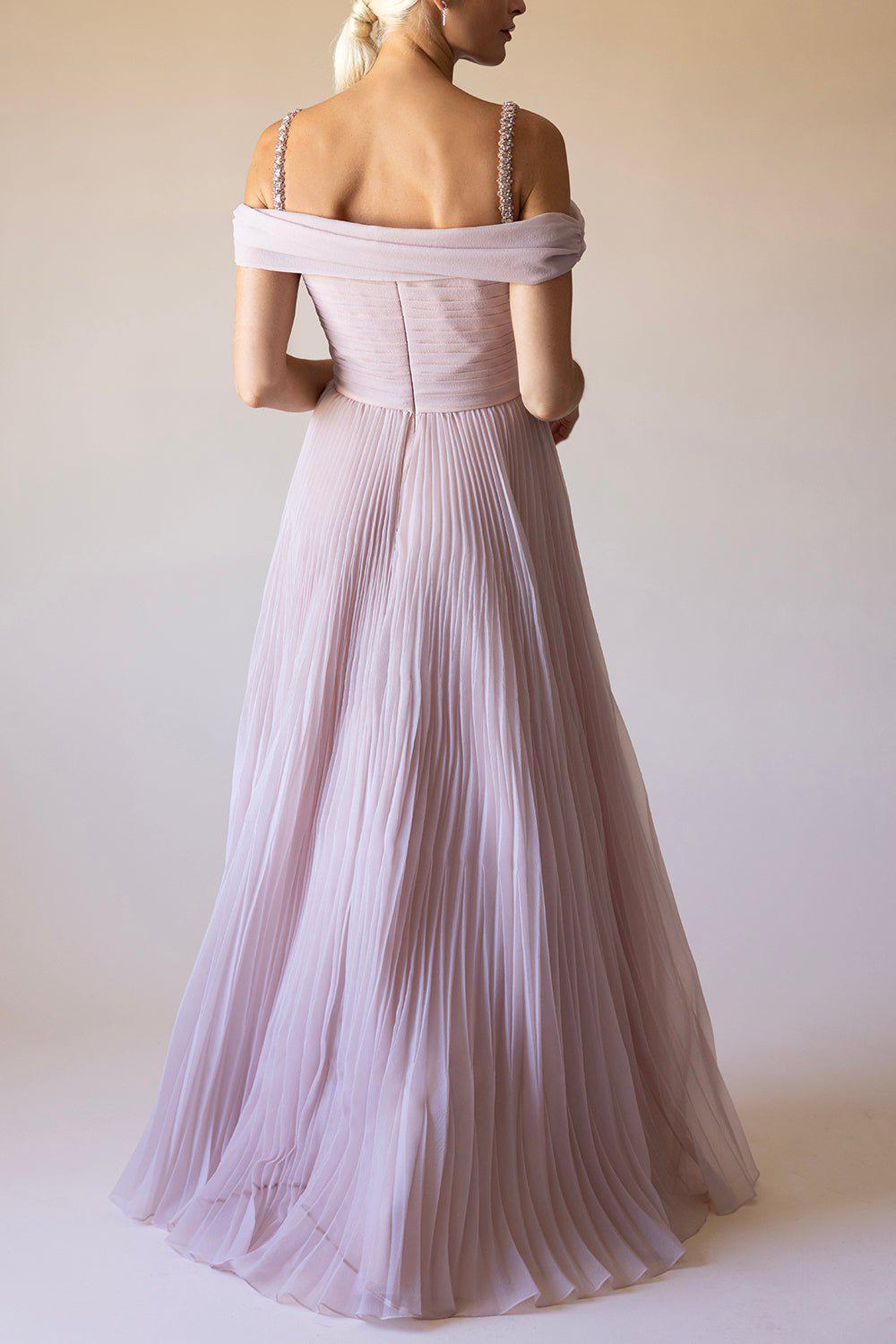 JENNY PACKHAM-Mara Gown - Peach Blossom-PCHBLSSM