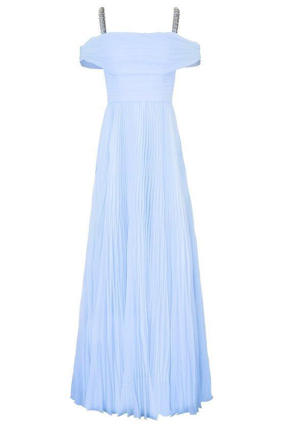 JENNY PACKHAM-Mara Gown - Smoky Blue-