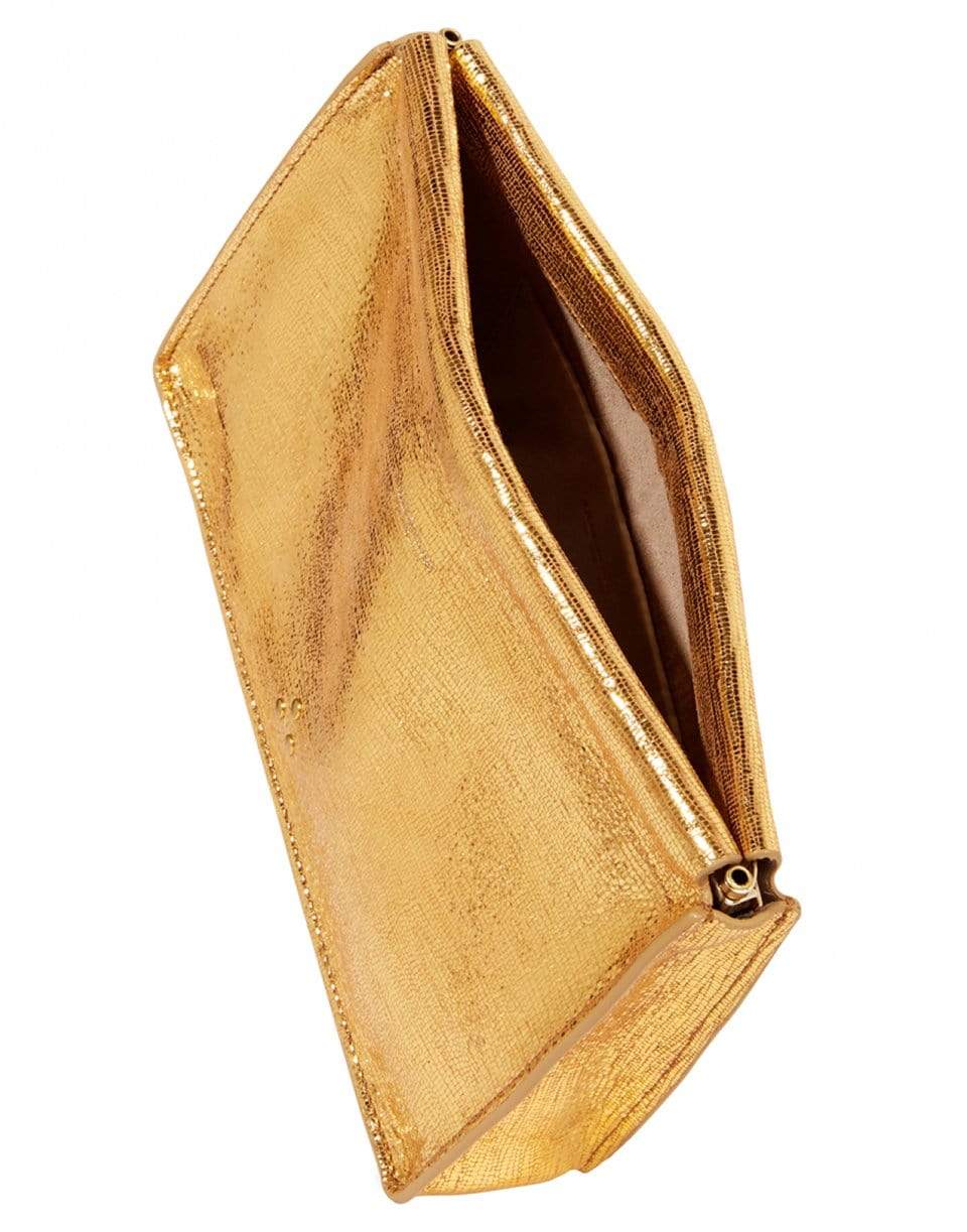 JEROME DREYFUSS-Clic Clac XL Goatskin Clutch-LAME