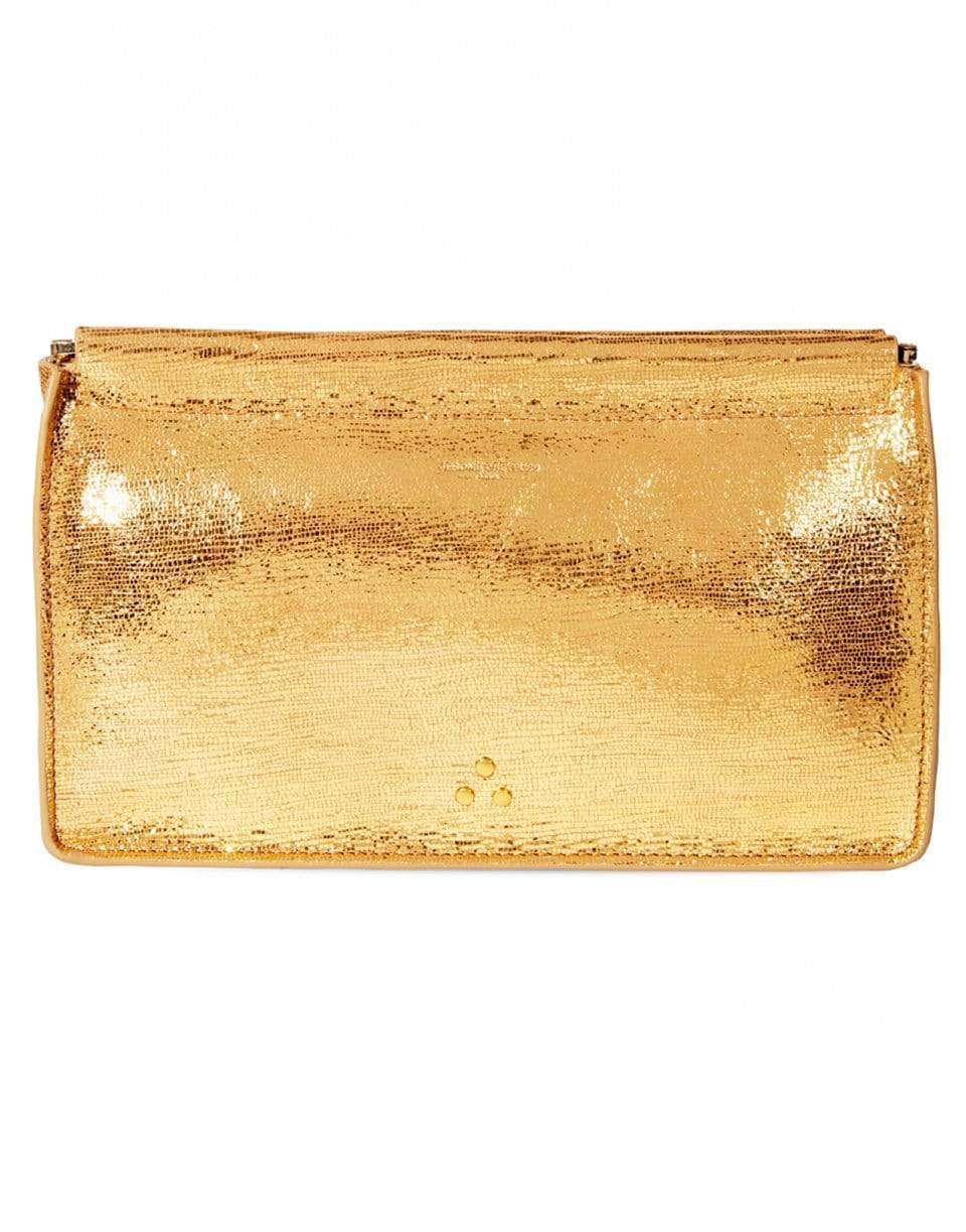 JEROME DREYFUSS-Clic Clac XL Goatskin Clutch-LAME