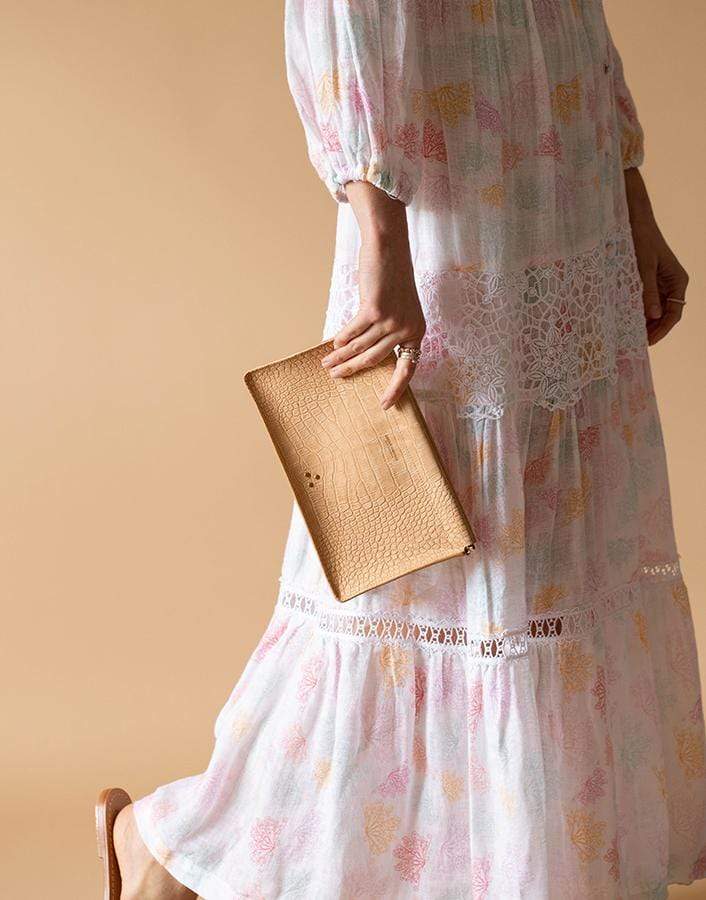 JEROME DREYFUSS-Clic Clac XL Cowskin Clutch-NIOR