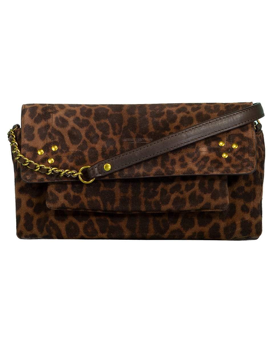 JEROME DREYFUSS-Charley Small Wallet On Chain-LEOPARD