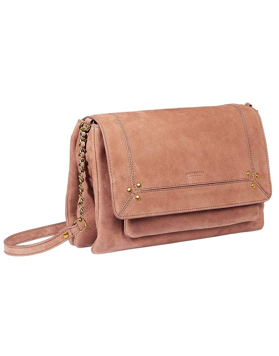JEROME DREYFUSS-Charly M Taurillion Leather Shoulder Bag-ROSE