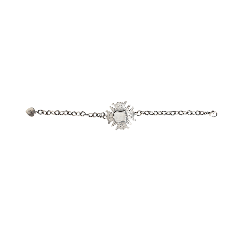 JESSICA CUSHMAN-Oxidized Cross Shield Bracelet-SILVER