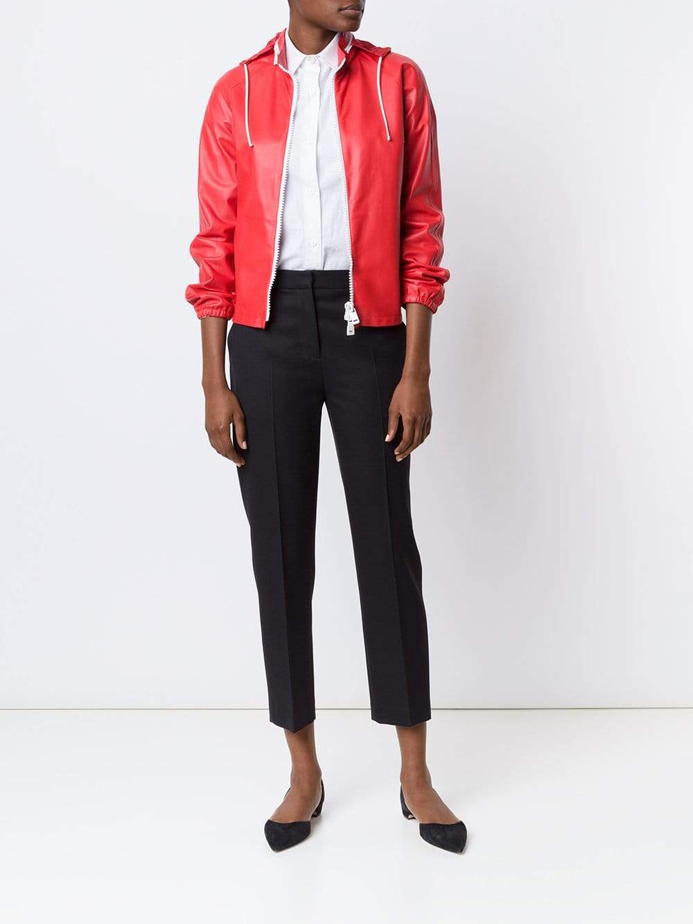 JIL SANDER-Alfa Leather Bomber Jacket-