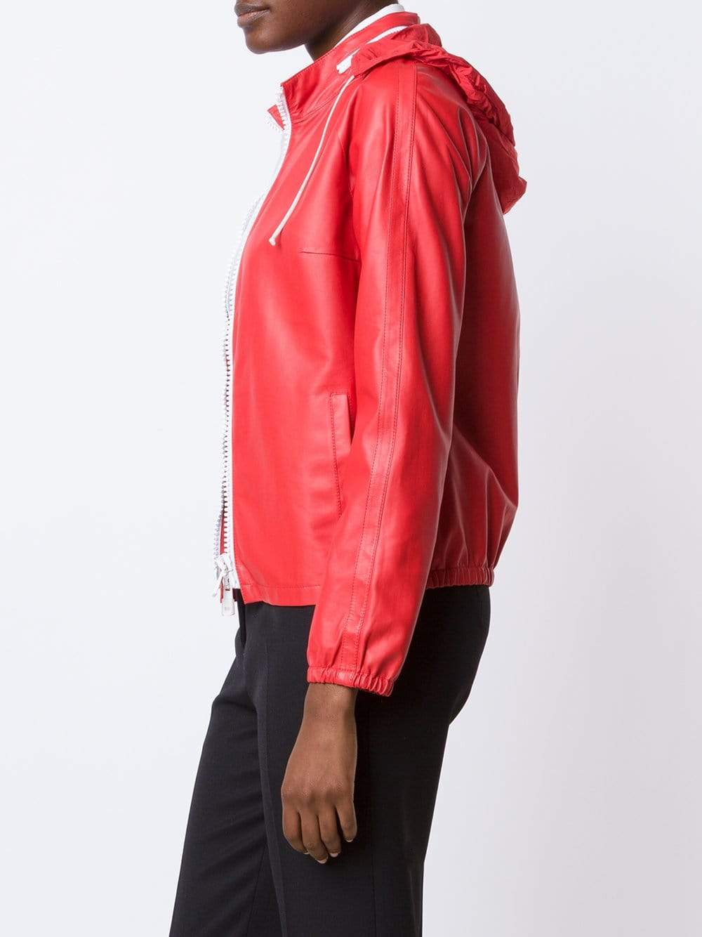 JIL SANDER-Alfa Leather Bomber Jacket-