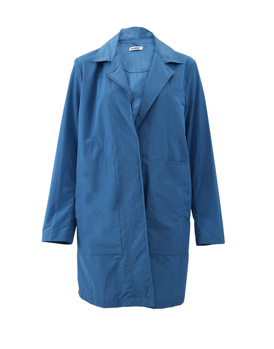 JIL SANDER-Convector Techno Poplin Coat-