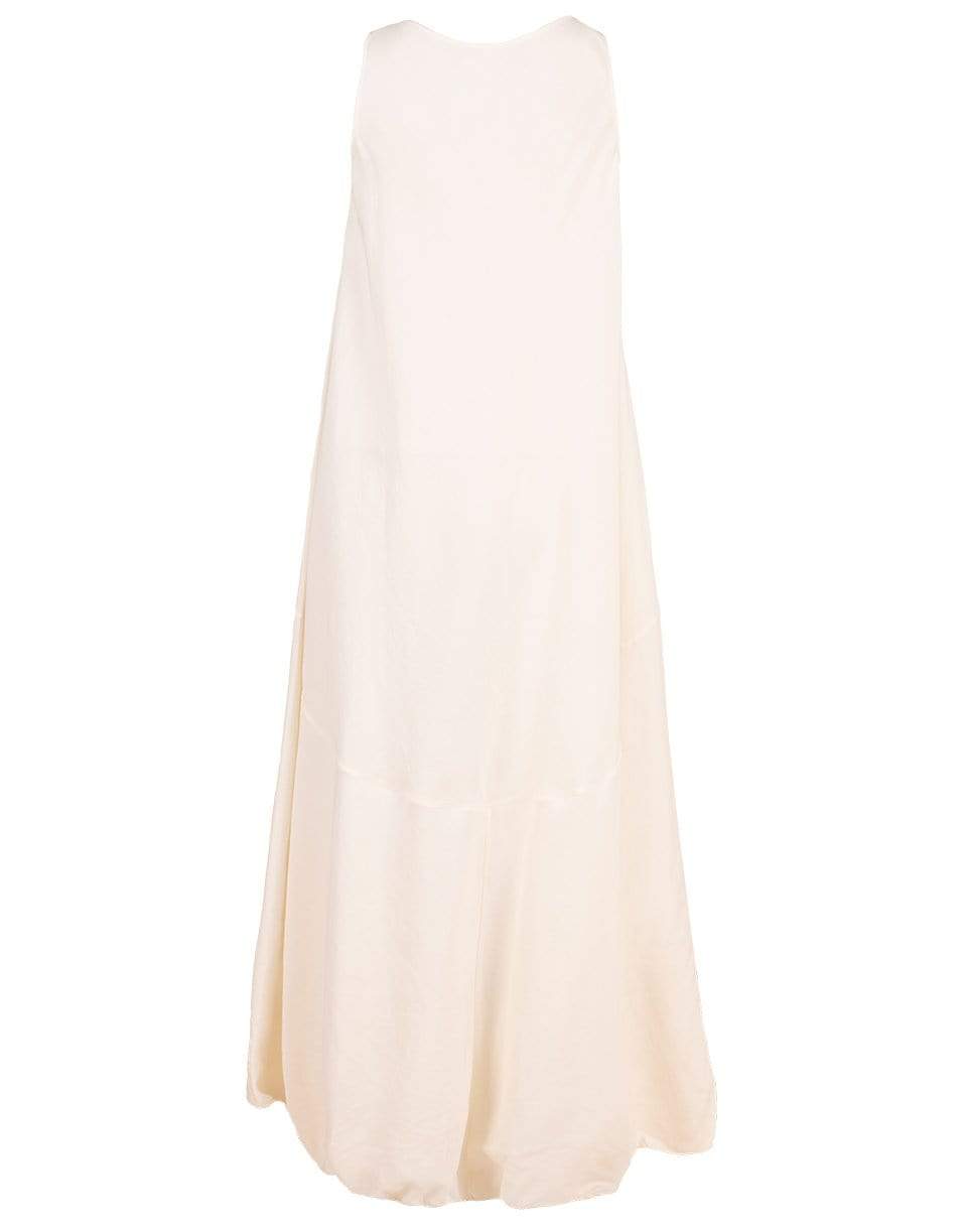 JIL SANDER-Scoopneck Maxi Dress-PORCLAIN