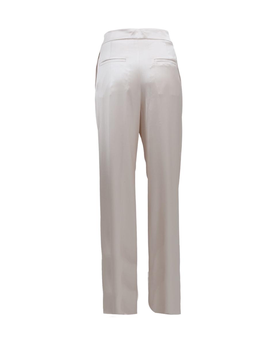 JIL SANDER-Wide Leg Drawstring Satin Pant-