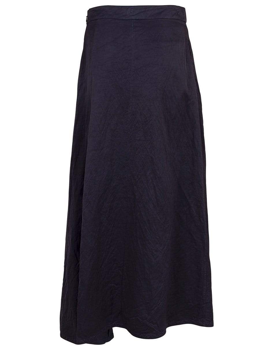 JIL SANDER-Asymmetric Shibori-Dyed Canvas Midi Mia Skirt-