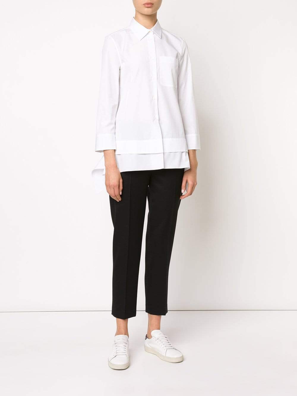 JIL SANDER-Annabel Drape Blouse-